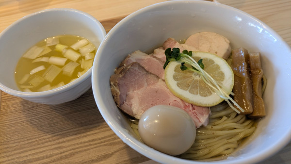 「特製昆布水つけ麺 塩」@MENYA TOMOSHIBIの写真