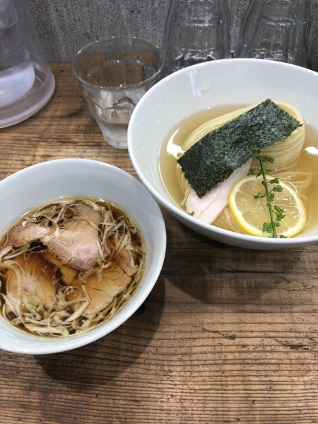 「昆布水つけ麺醤油　大盛り」@3931WORKS.の写真