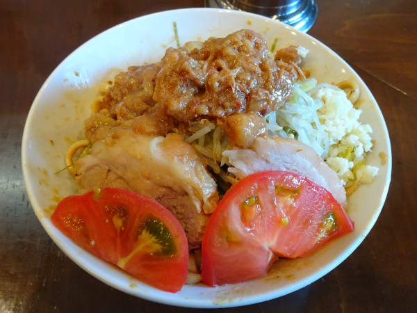 「ゴマ冷やし中華（1,250円）ニンニク少しアブラ」@麺屋 歩夢の写真