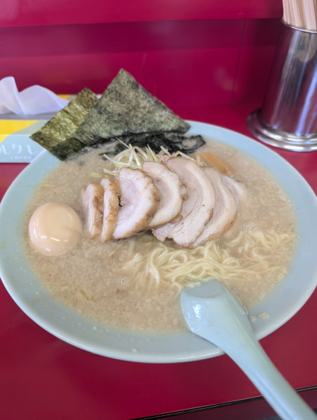 「ネギチャーシュー中盛り味玉」@ラーメンショップ 境店の写真