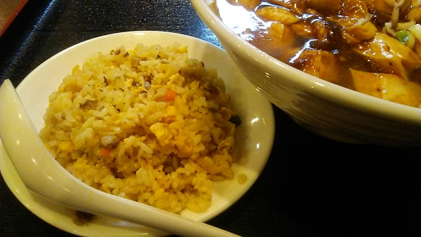 「日替ランチB 麻婆豆腐麺＋半チャーハン 950円」@合楽園の写真