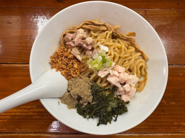 「まぜそば（大盛）」@無化調煮干しらぁ麺 誠実の写真