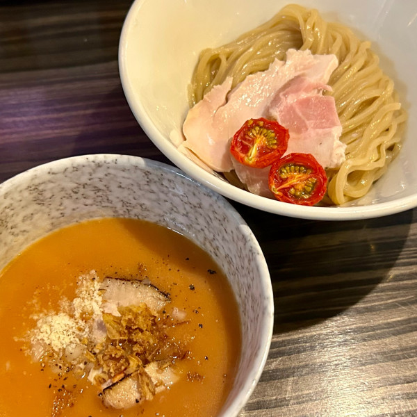 「【６月限定】newトマトつけ麺＋生ビール中・ハイボール」@志奈そば 田なかの写真