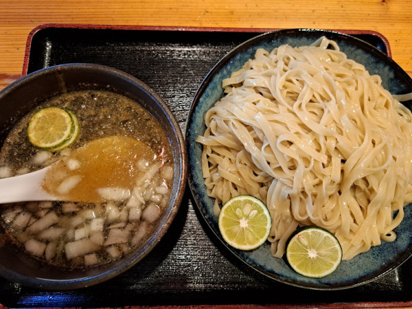「冷やしすだち塩つけ麺」@らーめん工房 りょう花 松前店の写真