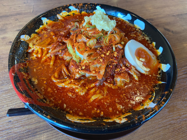 「激辛野菜味噌らーめん(1082円)」@丸高屋 大田原店の写真