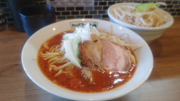 「トマトラーメン９５０円太麺変更80円野菜マシ１５０円」@らーめん ニューカッパの写真