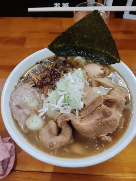 「くりがに12㌔SP1400円 味玉焦がしネギ無料」@一条流がんこラーメン金町の写真