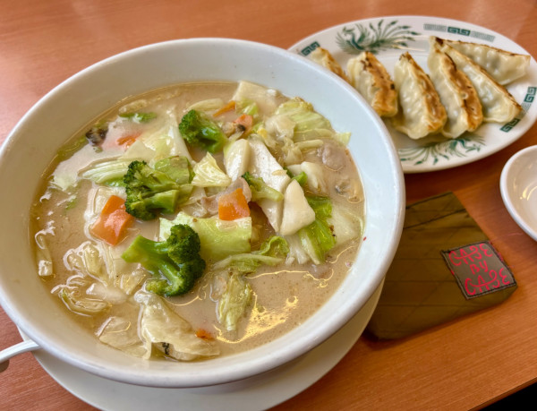 「日高ちゃんぽん餃子セット」@日高屋 東久留米東口店の写真