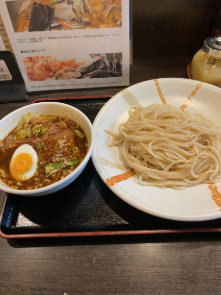 「魚介・豚骨しょうゆつけ麺　800円」@福寅の写真