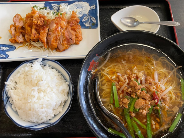 「ラーメンセット　￥８５０」@中国料理 来来 大門店の写真