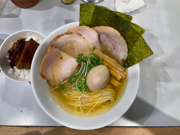 「特製しおそば ¥1200 ランチご飯 ¥200」@中華蕎麦 瑞山（ZUIZAN）の写真
