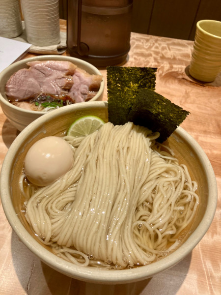 「特製つけ麺　1700円+麺大盛り　220円+割スープ　60円」@迂直の写真
