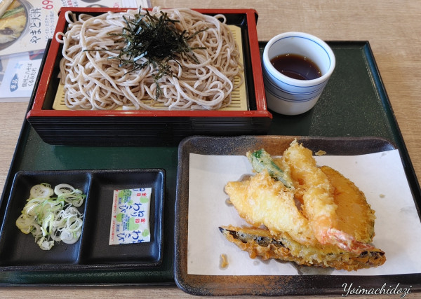 「肉汁そば、ミニ天丼（1,280円）」@天丼やまと 吹上店の写真
