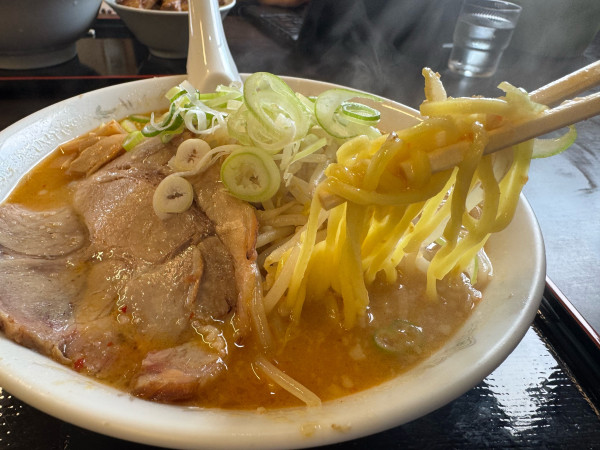 「みそらーめん980円　大盛り」@北海とんこつら～めん純輝 八千代店の写真