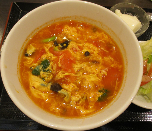 「ハルピントマト麺（汁あり）1200円」@創作中華料理 Private Kitchen 1833の写真