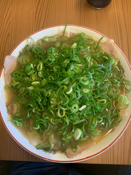 「中華そば1.5盛り＋ねぎ」@中華そば 洋RUN 柳井店の写真