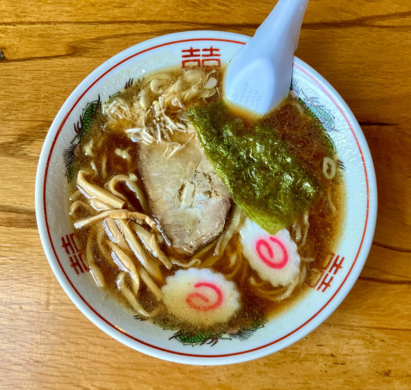 「手打中華そば　850円」@のんきやの写真