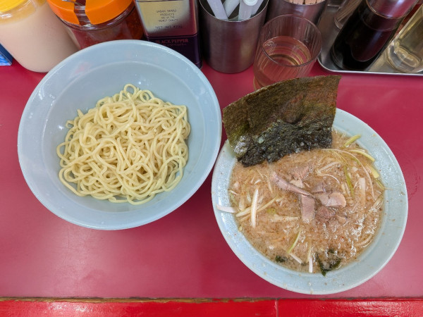 「ネギつけ麺（太麺変更）」@ラーメンショップ 牛久結束店の写真