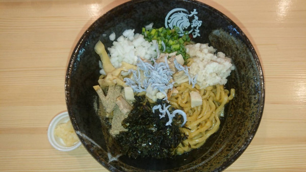 「煮干纏いそば(1000円)麺大盛り(120円)」@麺屋 大獅子の写真