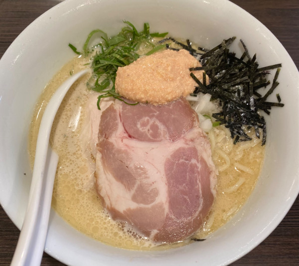 「【限定】大葉香る明太子クリームのそば」@麺や でこの写真