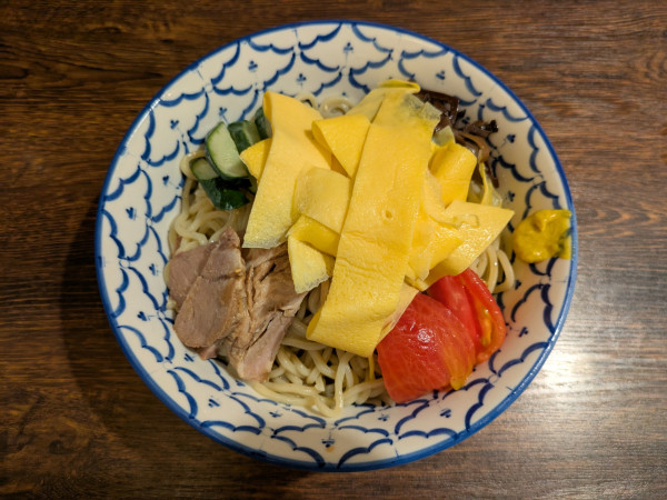 「冷やし中華(中盛):1,250円」@麺恋処 き楽の写真