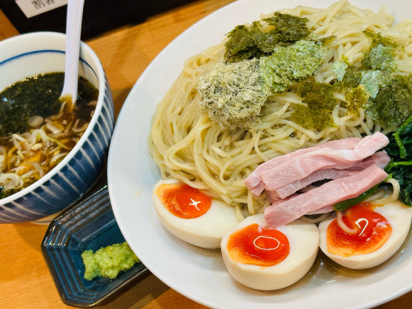 「冷製つけ麺 1,100円 大盛 150円 味玉 100円」@中華そば 円月の写真