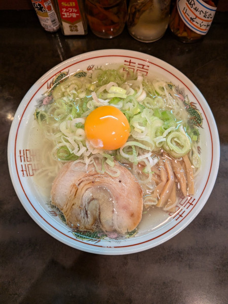 「新.けん太そば 塩ver+ねぎ玉子」@中華そば 春ちゃんの写真