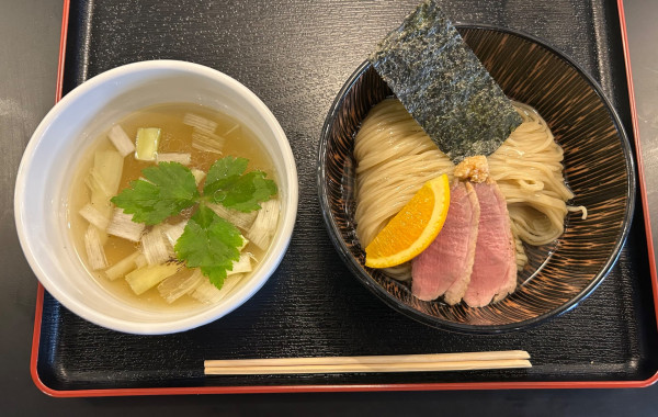 「鴨だし塩つけ麺(昆布水) ¥1250」@麺堂にしき 西武新宿店の写真