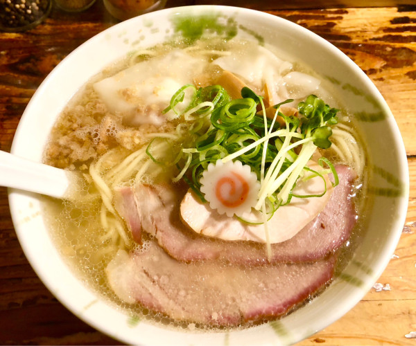「ワンタン入りらーめん塩　1150円　大盛り100円」@G麺7の写真