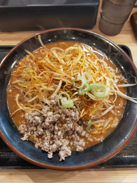 「辛ネギ味噌󠄀ラーメン」@百年味噌ラーメン マルキン本舗 みかも店の写真