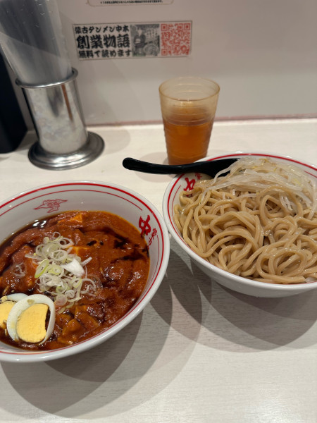 「つけ樺太ブラック・太麺バージョン」@蒙古タンメン 中本 高田馬場店の写真