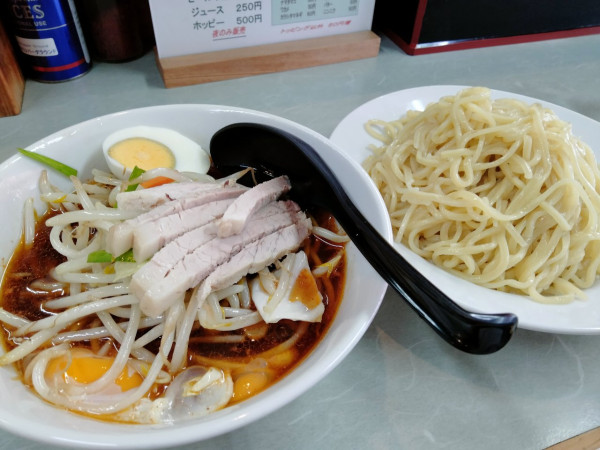 「野菜つけ麺醤油＋辛味増し」@吉泉の写真