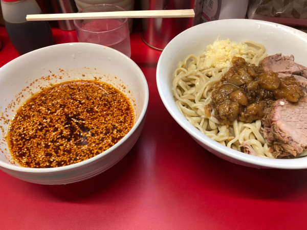 「限定・広島風つけ麺 野菜抜き ニンニクアブラ」@ラーメン二九六の写真