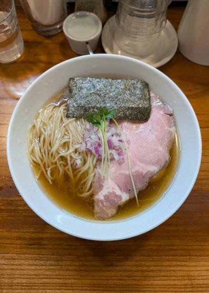 「冷やしあご煮干しそば」@アメノオトの写真