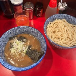 つけ麺　メンマ　ビール