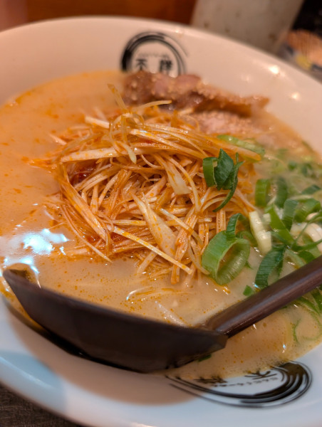 「京都九条ねぎラーメン」@にんにくラーメン 天洋 十三店の写真