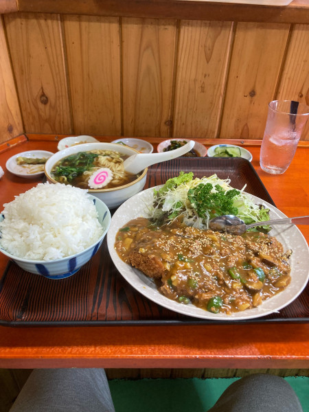 「黄龍とんかつ小ラーメン」@中華料理 黄龍の写真