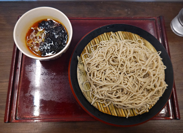 「岩のりおろしの辛つけそば」@船堀そば 文殊の写真