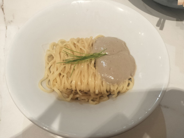 「蟹味噌の和え玉　400円」@中華そば 左とうの写真