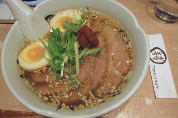 「梅しおらーめん　1,100円＋チャーシュー増し　350円他」@与ろゐ屋の写真