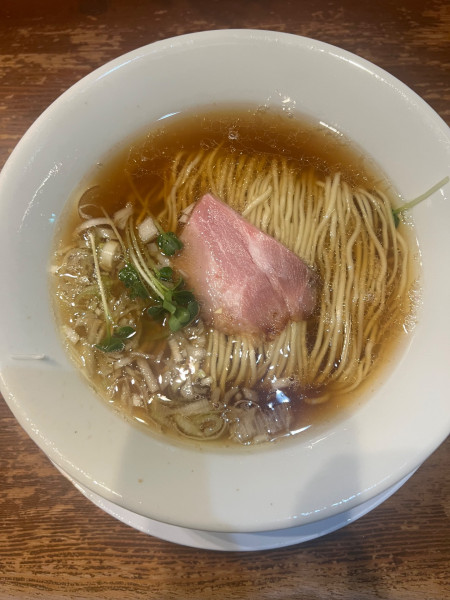 「朝ラーメン（醤油）500円」@麺や百日紅の写真