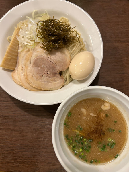 「昆布水つけそば」@安打食堂の写真