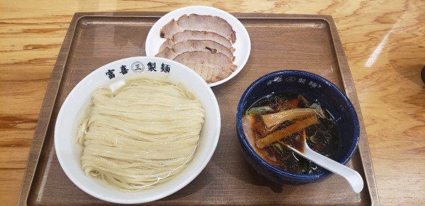 「チャーシュー鰹昆布水のどごし生麺 大盛」@富喜製麺研究所 本店の写真