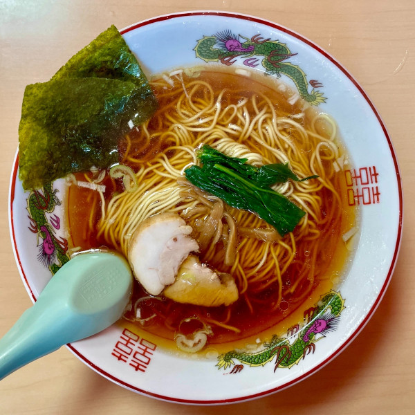 「キリンラガー ＋ レバニラ炒め → ラーメン」@安楽の写真