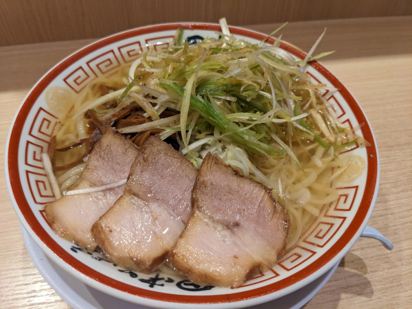 「冷かけ中華そば＋追加ネギ」@中華そば専門 田中そば店 武蔵境店の写真