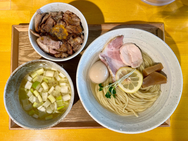 「味玉昆布水つけ麺　塩」@BABA NOODLE HOUSEの写真