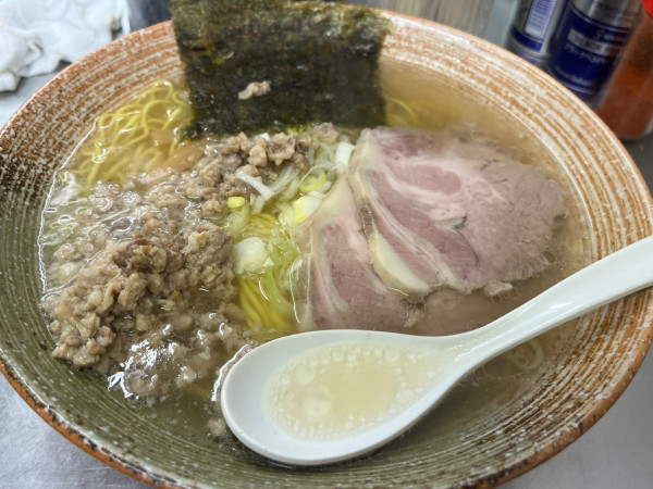 「生タラバガニ20kg出汁らーめん（塩）」@覆麺 智の写真