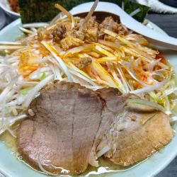 ネギ醤油ラーメン　少小ライス