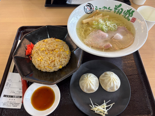 「日台満喫セット塩」@地鶏らーめん 翔鶴 道の駅まえばし赤城店の写真