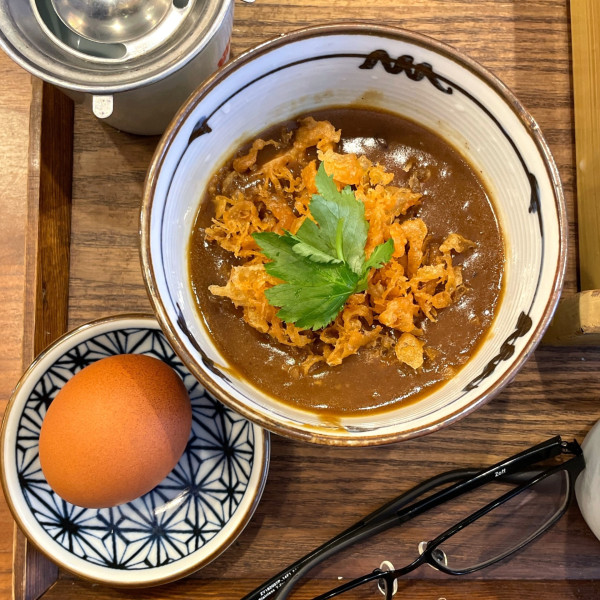 「蕎麦出汁カレー丼」@十割そば 天ぷら 相馬庵の写真